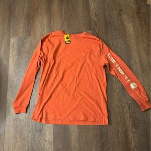 Carhartt Men's Orange Long Sleeve Shirt